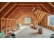 Unfinished room with wood framing and window; ready for customization at 304 Ashley Woods Ct, Clayton, NC 27527