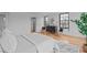 Bright bedroom with hardwood floors, modern decor, and a connecting bathroom at 312 N Buchanan Blvd # 302, Durham, NC 27701