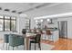 Dining Room featuring counter seating and modern stainless appliances at 312 N Buchanan Blvd # 302, Durham, NC 27701