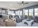 Spacious living room with stylish furnishings, neutral decor, and ample natural light at 3412 Pelican Ln, Durham, NC 27703