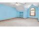 Bright bedroom with vaulted ceiling and built in shelves at 4639 Reid Rd, Elon, NC 27244