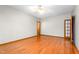 Large bedroom with wood floors, two closets and access to a private bath at 4639 Reid Rd, Elon, NC 27244