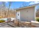 Pool house with small brick patio at 4639 Reid Rd, Elon, NC 27244