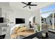 Bright living space featuring a modern office setup and a view of the outdoors at 521 N Mangum St # 33, Durham, NC 27701