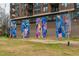 A stunning art mural set against a modern brick building, adding color and culture to the urban landscape at 521 N Mangum St # 33, Durham, NC 27701