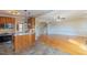 Kitchen area flowing into the living room and featuring stainless steel appliances at 10 Georgetown Woods Dr, Youngsville, NC 27596