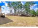 Expansive backyard with a beautiful grove of tall pine trees at 112 Mckoy Town Rd, Cameron, NC 28326