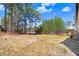 Expansive, partially wooded backyard with a view of the deck and trees at 112 Mckoy Town Rd, Cameron, NC 28326