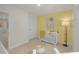 Inviting Bedroom features white furniture, colorful walls, and natural light at 135 Scenic Rock Dr, Youngsville, NC 27596