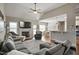 Inviting living room featuring a fireplace and an open floor plan at 156 Bornean Dr, Garner, NC 27529