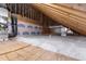 Spacious attic with ample insulation for energy efficiency and temperature control at 162 Lookout Rdg # 677, Pittsboro, NC 27312