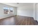Bedroom with wood floors, lots of light and a neutral color palette at 186 Sunrise Dr, Sanford, NC 27332