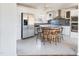 Kitchen with stainless steel appliances and kitchen island seating at 186 Sunrise Dr, Sanford, NC 27332
