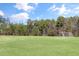 Expansive soccer field with lush green grass surrounded by tall trees and a clear sky at 200 Gravel Brook Ct, Cary, NC 27519