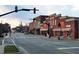 Street view of downtown buildings with shops, sidewalks, street lights and traffic signals at 2114 Frissell Ave, Apex, NC 27502