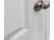 Close up of a white paneled door with a metallic door knob at 2117 Mckenzie Ridge Lane Ln, Apex, NC 27502