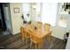 Cozy dining area with natural light and seating for four at 2213 Oakhurst Trl, Hillsborough, NC 27278