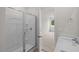 Bathroom with a shower and single sink at 6453 Alfalfa Ln, Wake Forest, NC 27587