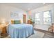 Inviting bedroom with a comfortable bed, natural light, and stylish decor at 723 Holloway St, Durham, NC 27701