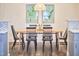 Dining room area featuring wood table and modern decor at 723 Holloway St, Durham, NC 27701
