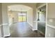 Open concept dining room with sliding doors to the backyard at 73 Grace Pond Ave, Benson, NC 27504