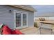 Cozy back deck with access to the house through double doors, ideal for outdoor entertaining at 802 N Fifth St, Mebane, NC 27302
