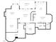 Floor plan featuring the kitchen, bedroom, flex, and media room layouts at 803 Landuff Ct, Cary, NC 27519