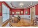 Elegant office with custom millwork, a large window, and a spacious layout at 100 Watkins Farm Rd, Rolesville, NC 27571