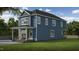 Beautiful home exterior featuring a spacious backyard and charming architectural details at 105 Sherwood Ln, Hillsborough, NC 27278