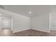 Bright living room features hardwood floors and neutral walls at 160 Scenic Rock Dr, Youngsville, NC 27596