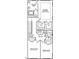 Second floor layout includes a primary bedroom, primary bath, 2 additional bedrooms, laundry and another full bathroom at 203 Frosted Iris Lane St # 181, Garner, NC 27529
