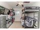 Bedroom with bunkbeds, TV, and a ceiling fan at 2104 Live Oak Dr, Sanford, NC 27330