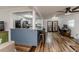 Modern kitchen featuring a granite countertop and stainless steel appliances at 2104 Live Oak Dr, Sanford, NC 27330