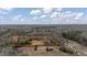 Wide aerial view of the property's expansive acreage and idyllic, secluded setting at 2232 Miller Rd, Hillsborough, NC 27278
