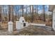 Spacious patio with outdoor brick grill, perfect for entertaining or relaxing outdoors at 2232 Miller Rd, Hillsborough, NC 27278