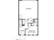 Floor plan of the ground floor featuring a garage, foyer, bedroom, and bath at 2800 Kempthone Rd # 65, Cary, NC 27519