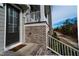 Welcoming entrance to townhome with a charming front porch at 322 Clementine Dr, Cary, NC 27519