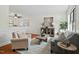 Comfortable living room with elegant furniture, a decorative rug, and natural light at 3622 Colchester St # 13, Durham, NC 27707