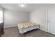 Simple bedroom featuring a bed, a dresser, and natural lighting at 40 Long Needle Ct, Youngsville, NC 27596