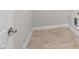 Empty laundry room with tile flooring at 4009 Banks Stone Dr, Raleigh, NC 27603