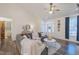 Comfortable living room featuring wood floors, and ample natural light at 5171 S River Rd, Lillington, NC 27546