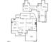 Detailed floor plan showcasing the layout of the two-story home, including room dimensions and features at 5309 Shoreline Ct, Holly Springs, NC 27540