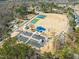An aerial shot shows the community's new park area at 612 Jasmine St, Wendell, NC 27591