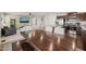 Spacious open-concept living area seamlessly connects dining, kitchen, and living spaces at 612 Jasmine St, Wendell, NC 27591