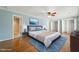 Elegant main bedroom with ensuite bathroom, walk-in closets, and a comfortable layout at 826 Warwick Ct, Burlington, NC 27215