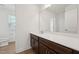 Bathroom featuring a vanity with white counters, modern fixtures, and ample natural light at 88 Antler Steel Dr, Clayton, NC 27527