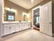Bathroom featuring double vanity with tile flooring at 98102 Drummond, Chapel Hill, NC 27517