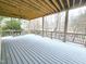 Enjoy outdoor living on this spacious deck with lovely wooded views at 98102 Drummond, Chapel Hill, NC 27517