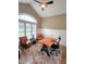 Bright home office with vaulted ceiling, modern furnishings, and great natural light at 98102 Drummond, Chapel Hill, NC 27517