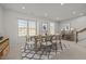 Dining room featuring two bright windows and a table set for six at 1414 Excelsior Grand Ave, Durham, NC 27713